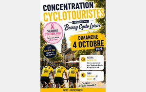 CONCENTRATION DE CYCLOTOURISTES BESSAY SUR ALLIER