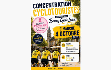 CONCENTRATION DE CYCLOTOURISTES BESSAY SUR ALLIER