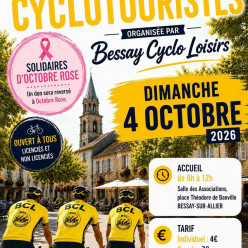 CONCENTRATION DE CYCLOTOURISTES BESSAY SUR ALLIER